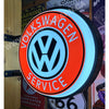 Volkswagen Service 20’’ Two Sided Led Fixed Flange Sign Design #7187 Led Sign