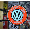 Volkswagen Service 20’’ Two Sided Led Fixed Flange Sign Design #7187 Led Sign