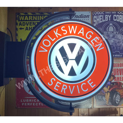 Volkswagen Service 24’’ Rotating Led Lighted Sign Design #S7187 Pivoting With Switch