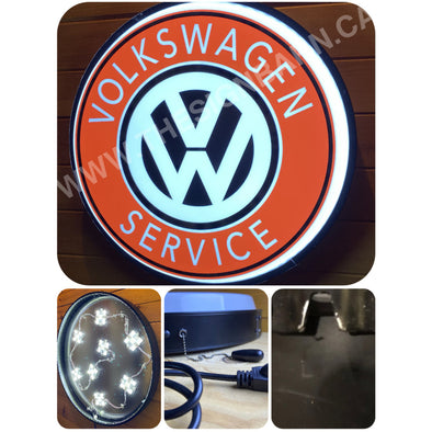 Volkswagen Service 30’’ Backlit Led Button Sign Design #Bb7187 Led