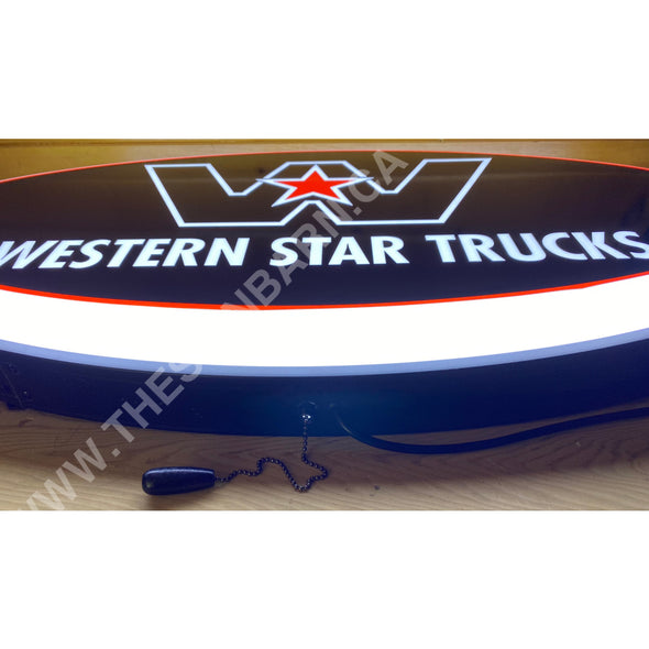 Western Star 32’’ Backlit Led Oval Sign Design #7149 Backlit Ovals