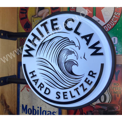 White Claw 20’’ Two Sided Led Fixed Flange Sign Design #F7081 Led Sign