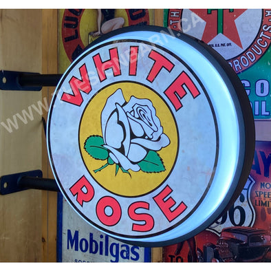 White Rose 20’’ Led Fixed Flange Sign Design #F5051 Led Sign