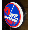 Winnipeg Jets 18’’ Backlit Led Button Sign Design #W6008 18” Led Buttons