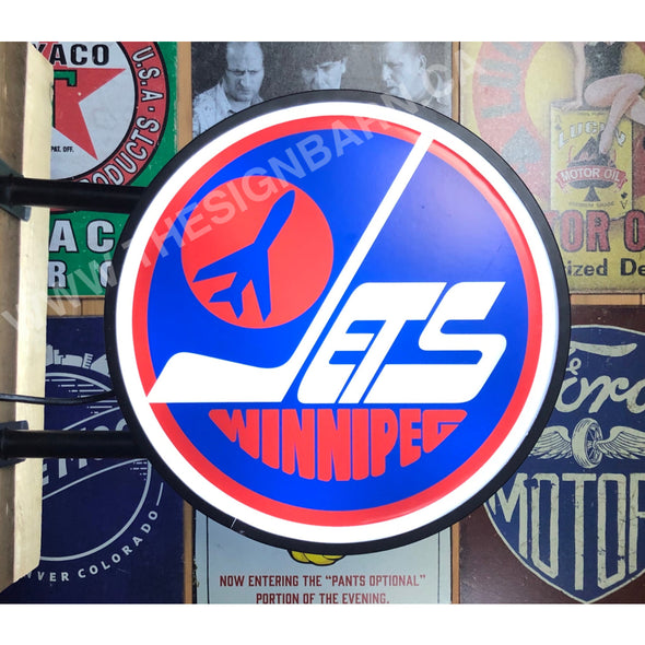 Winnipeg Jets 20’’ Led Fixed Flange Sign Design #F5100 Led Sign