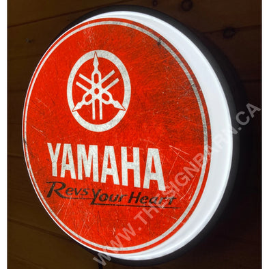 Yamaha 18’’ Backlit Led Button Sign Design #W5000 18” Led Buttons