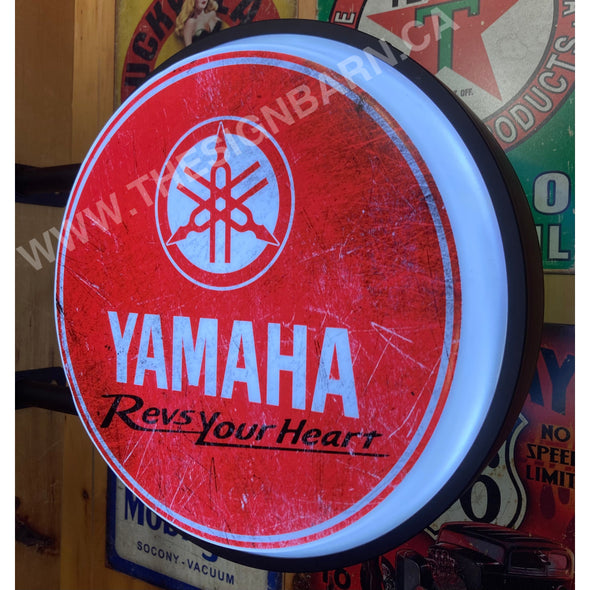 Yamaha 20’’ Two Sided Led Fixed Flange Sign Design #F5000 18’’ Backlit Led Shield