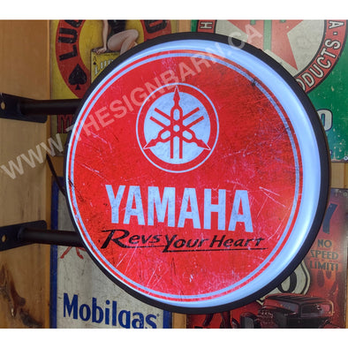 Yamaha 20’’ Two Sided Led Fixed Flange Sign Design #F5000 18’’ Backlit Led Shield