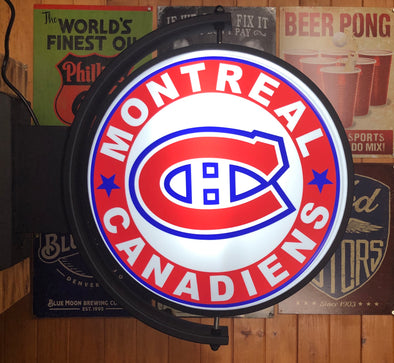 Montreal Canadiens 24" Rotating LED Lighted Sign Design #S5057
