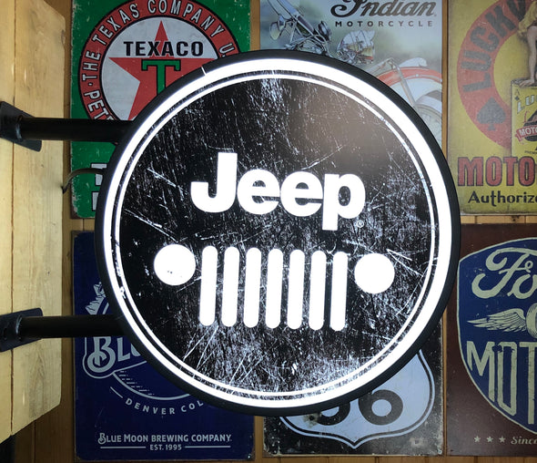 Jeep 20” LED Fixed Flange Sign Design #F5018