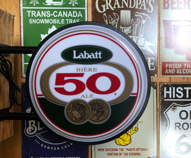 Labatt 50 20" LED Fixed Flange Sign Design #F5068