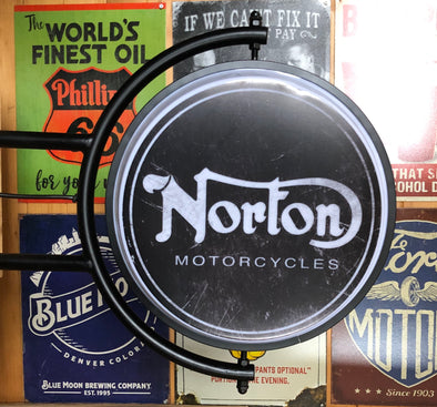 Norton Motorcycle 24" Pivoting Light Design #P5063