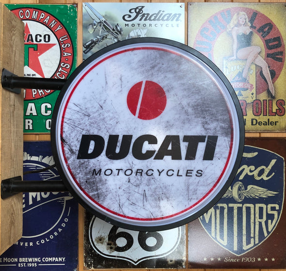 Ducati Motorcycle 20" Fixed Flange Sign Design #F5035