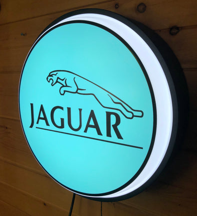 Jaguar 18" Backlit LED Button Sign Design #W9152