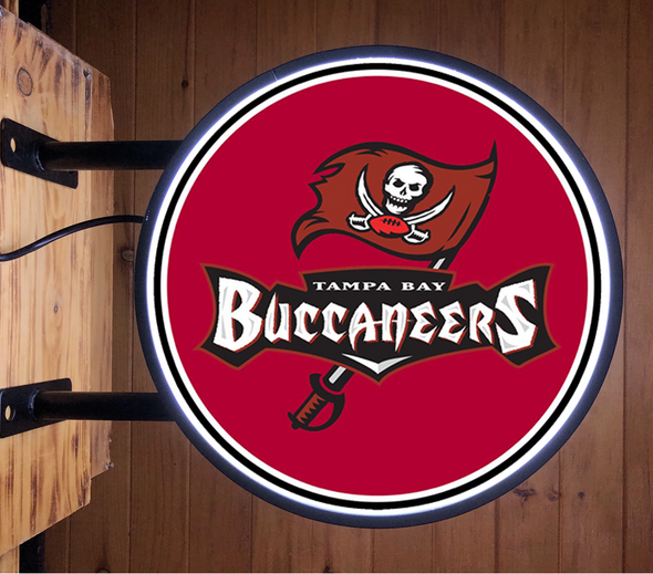 Tampa Bay Buccaneers 20” LED Fixed Flange Sign Design #F5147