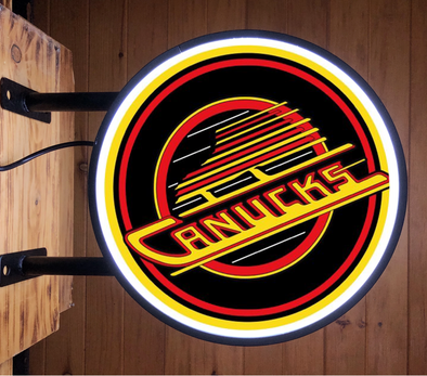 Vancouver Canucks 20" LED Fixed Flange Sign Design #F5106