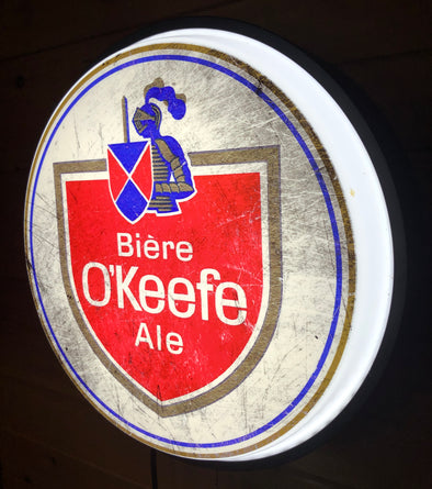 O'Keefe 18" Backlit LED Button Sign Design #W5026