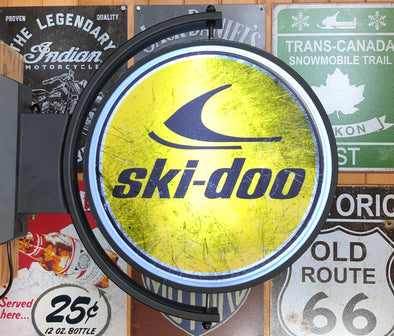Ski-Doo 24” Rotating LED Lighted Sign Design #S5005