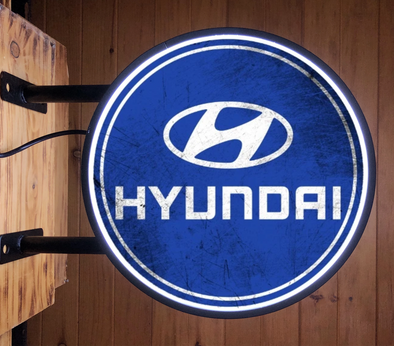 Hyundai 20" LED Fixed Flange Sign Design #F5076