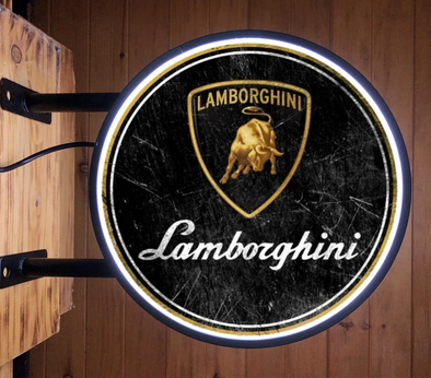 Lamborghini 20" LED Fixed Flange Sign Design #F5050