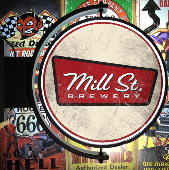 Mill St. Brewery 24" Rotating LED Lighted Sign Design #S5149