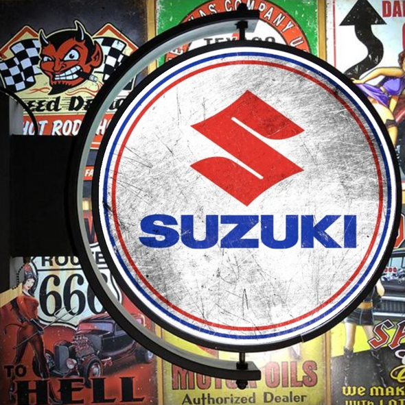 Suzuki 24" Rotating LED Lighted Sign Design #S5049
