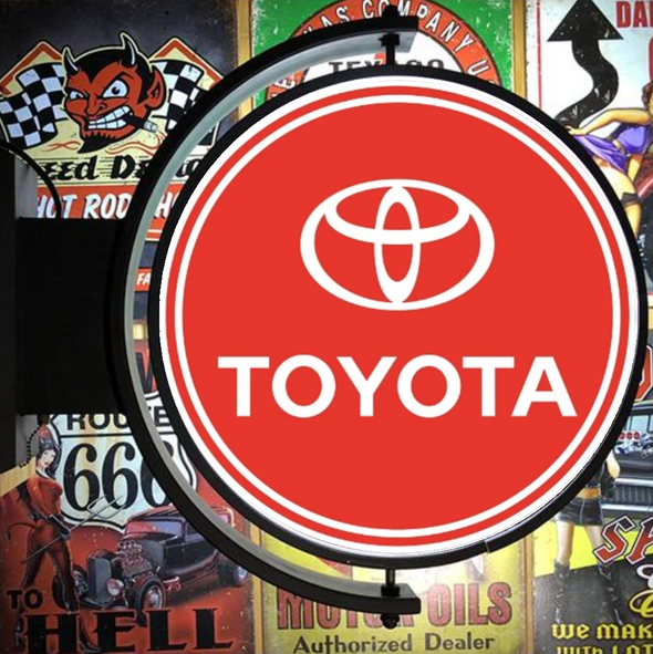Toyota 24” Rotating LED Lighted Sign Design #S5042