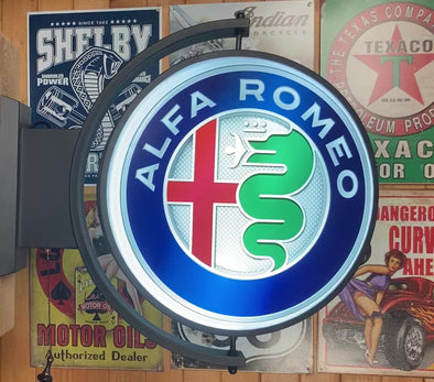 Alfa Romeo 24" Rotating LED Lighted Sign Design #S5030