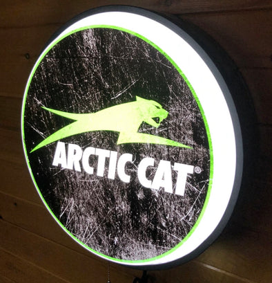 Arctic Cat 18" Backlit LED Button Sign Design #W6024