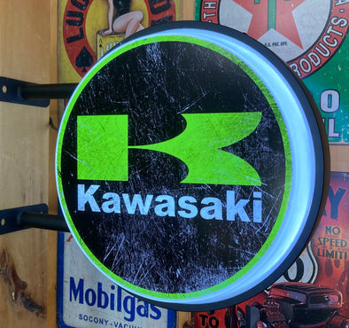 Kawasaki 20" LED Fixed Flange Sign Design #F5011