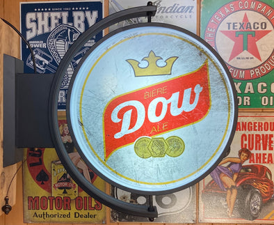 Dow Beer 24" Rotating LED Lighted Sign Design #S5137