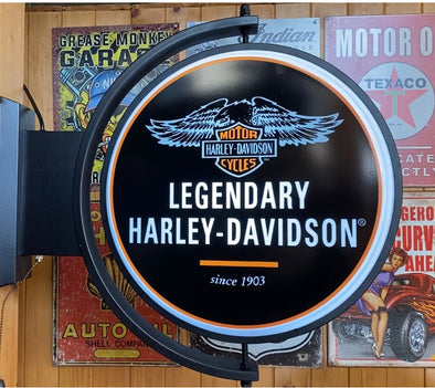 Harley Davidson 24” Rotating LED Sign Design #S5019