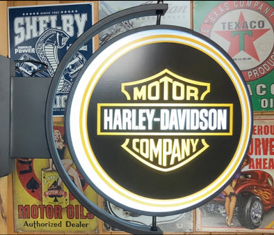 Harley Davidson 24” Rotating LED Lighted Sign Design #S5061