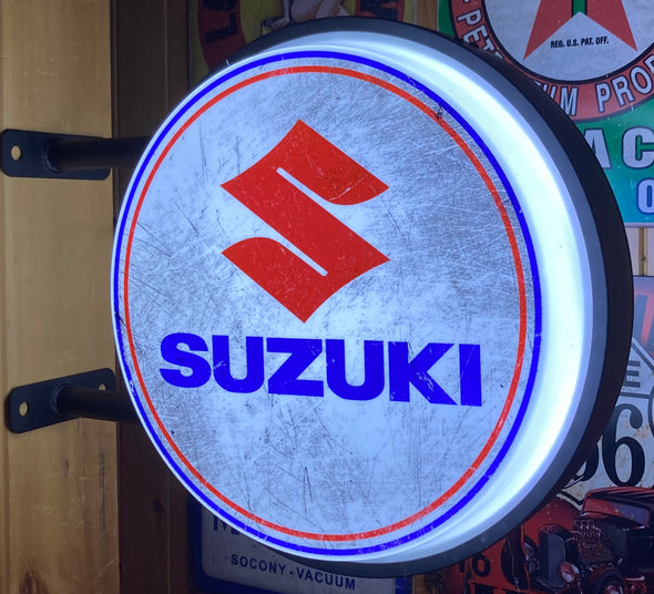 Suzuki 20" LED Fixed Flange Sign Design #F5049