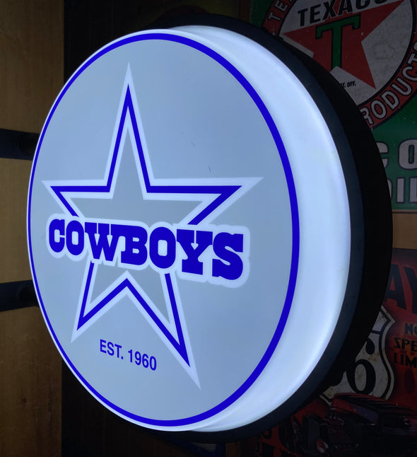 Dallas Cowboys 20” LED Fixed Flange Sign Design #F5070
