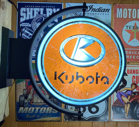Kubota 24" Rotating LED Lighted Sign Design #S5034