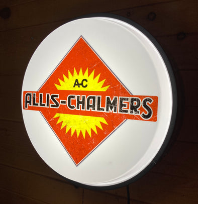 Allis Chalmers 18" Backlit LED Button Sign Design #W7084