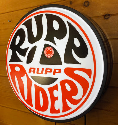 Rupp Riders 18" Backlit LED Button Sign Design #W7086