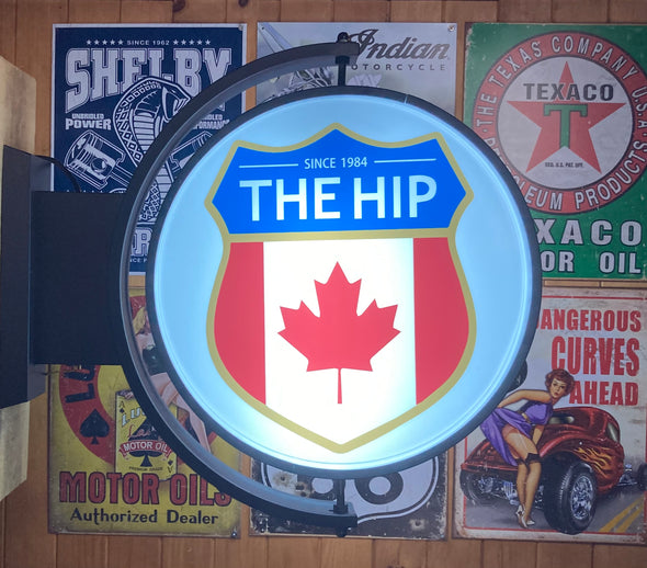 Tragically Hip Gord Tribute 24" Rotating LED Lighted Sign Design #S7024