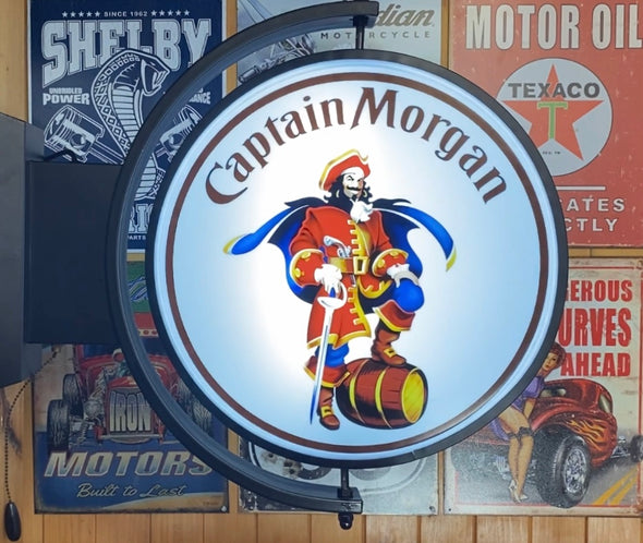 Captain Morgan 24" Rotating LED Lighted Sign Design #S5062