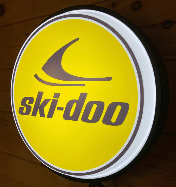 Ski-Doo 18" Backlit LED Button Sign Design #W5072
