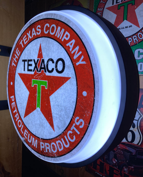 Texaco 20" LED Fixed Flange Sign Design #F5008