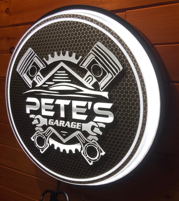 Pete’s Garage 18" Backlit Button