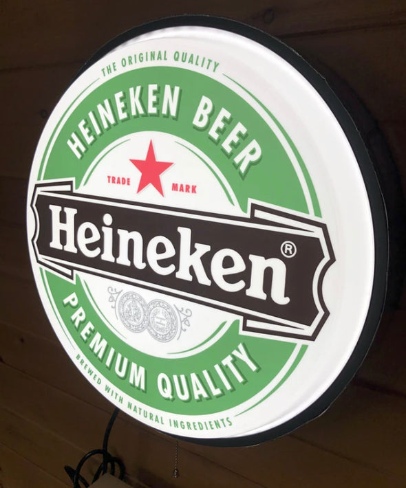 Heineken 30" Backlit LED Button Sign Design #BB6017