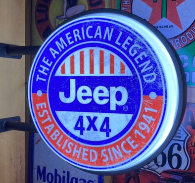 Jeep 20" LED Fixed Flange Sign Design #F7080