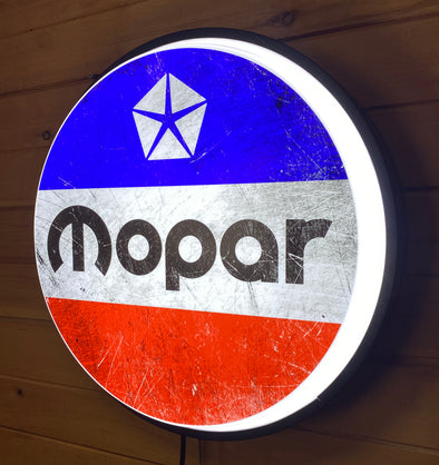 Mopar 18" Backlit LED Button Sign Design #W7101