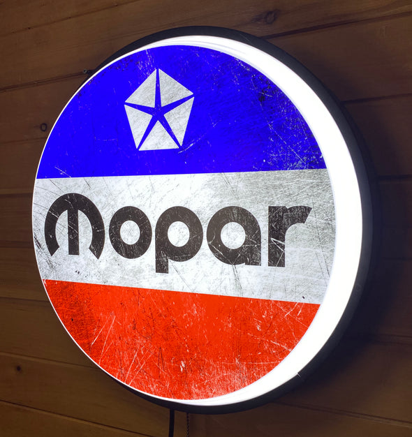 Mopar 18" Backlit LED Button Sign Design #W7101