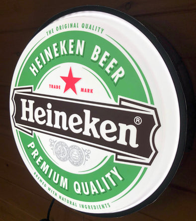 Heineken 18" Backlit LED Button Sign Design #W6017