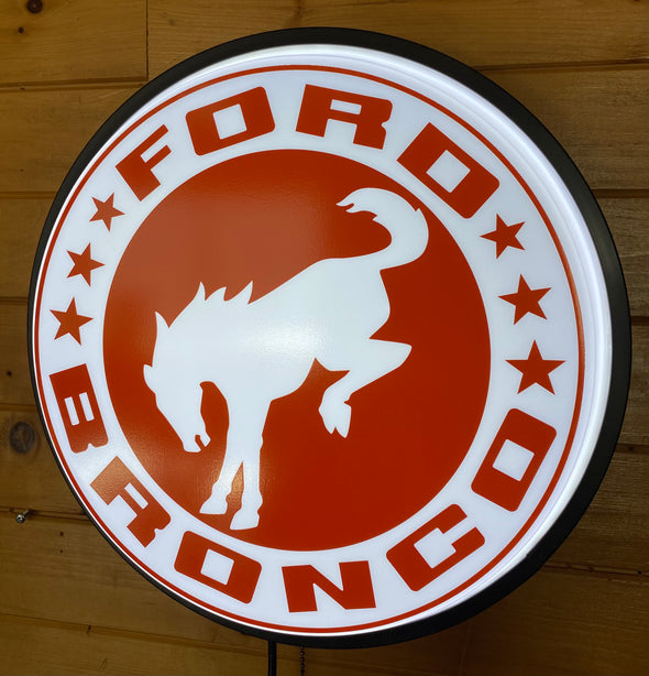 Ford Bronco 18" Backlit Button Sign Design #W7131