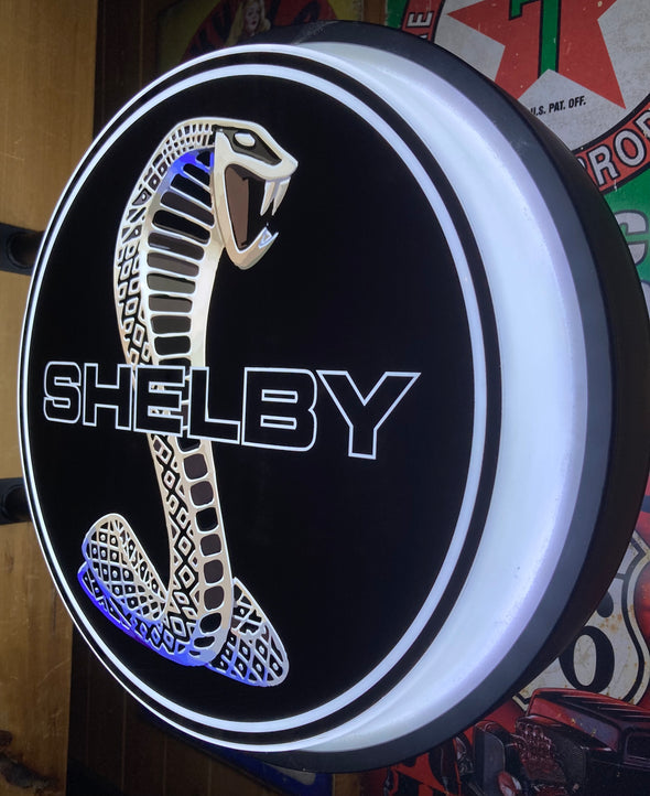 Shelby Cobra 20" LED Fixed Flange Sign Design #F5040